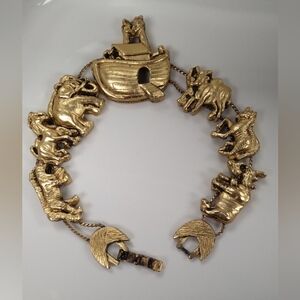 Vintage Yechang Noah's Ark Charm Bracelet